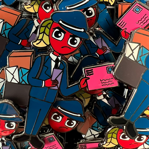 Angry Cherrykins - Happy Mail - Enamel Pin