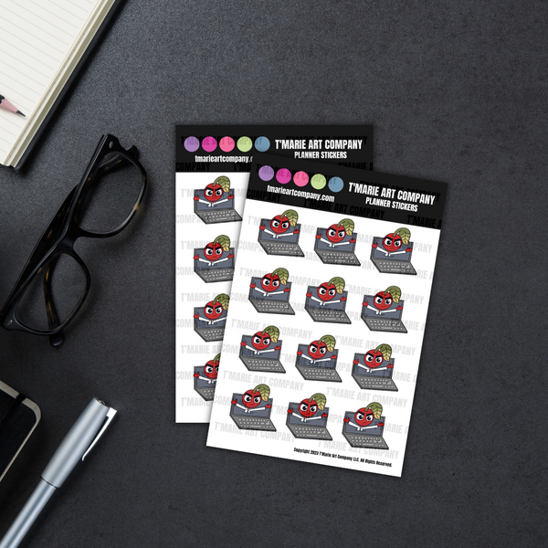 ANGRY CHERRYKINS - I'M WORKING OVER HERE - PLANNER STICKERS