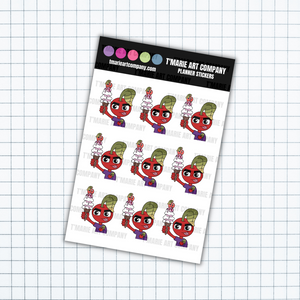 ANGRY CHERRYKINS - ICE CREAM - PLANNER STICKERS