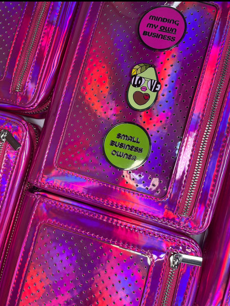 Lipstick Pink - Holographic Pin It Planner - B6