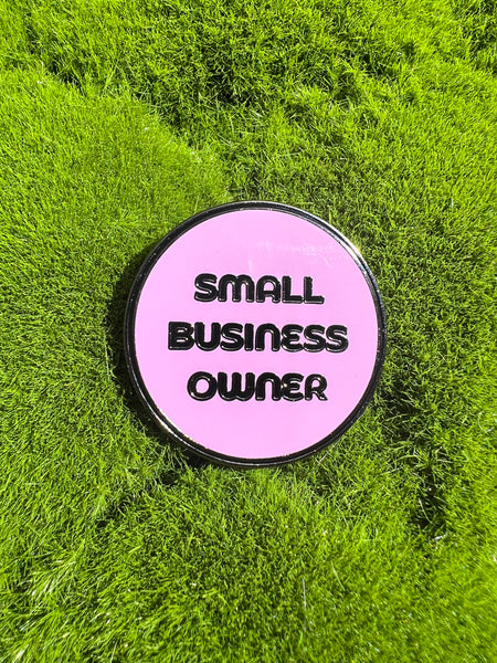 Bossy Dots Enamel Pin - Small Business Owner