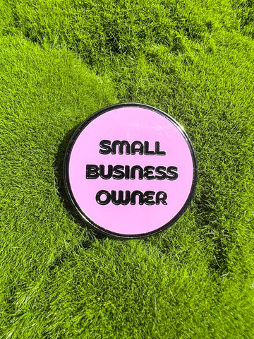 Bossy Dots Enamel Pin - Small Business Owner