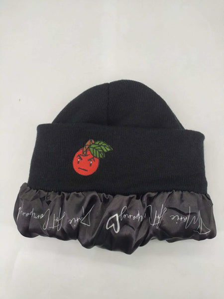 Angry Cherrykins Beanie Hat with Satin Lining