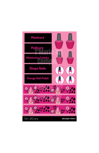 Nails Popping' Planner Sticker Sheet - Pink